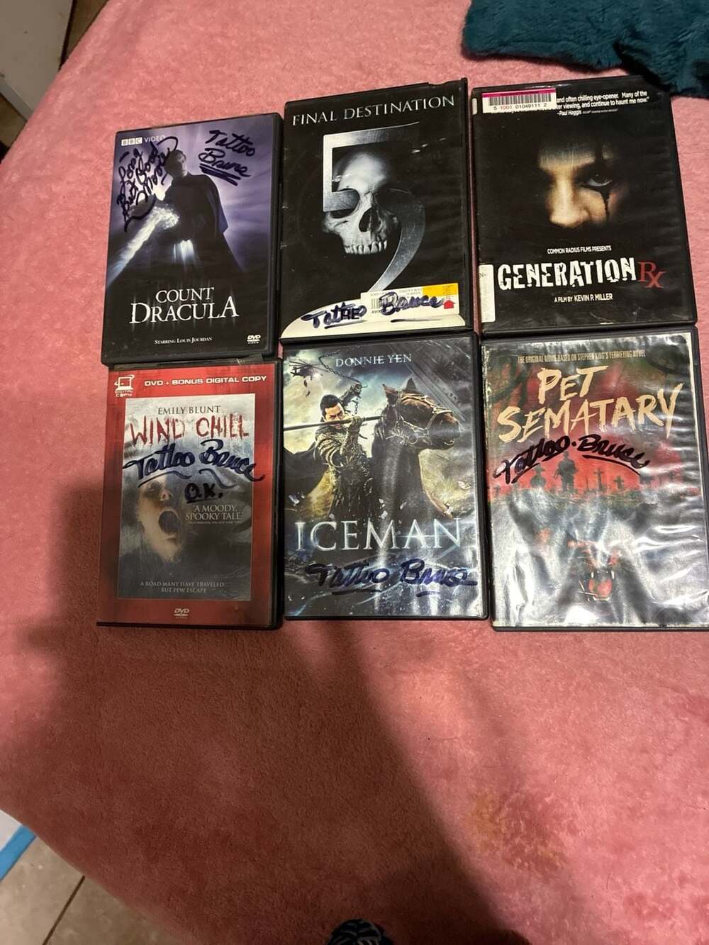 Pet Sematary, Final Destination 5, Wind Chill, Iceman, Count Dracula, Generation